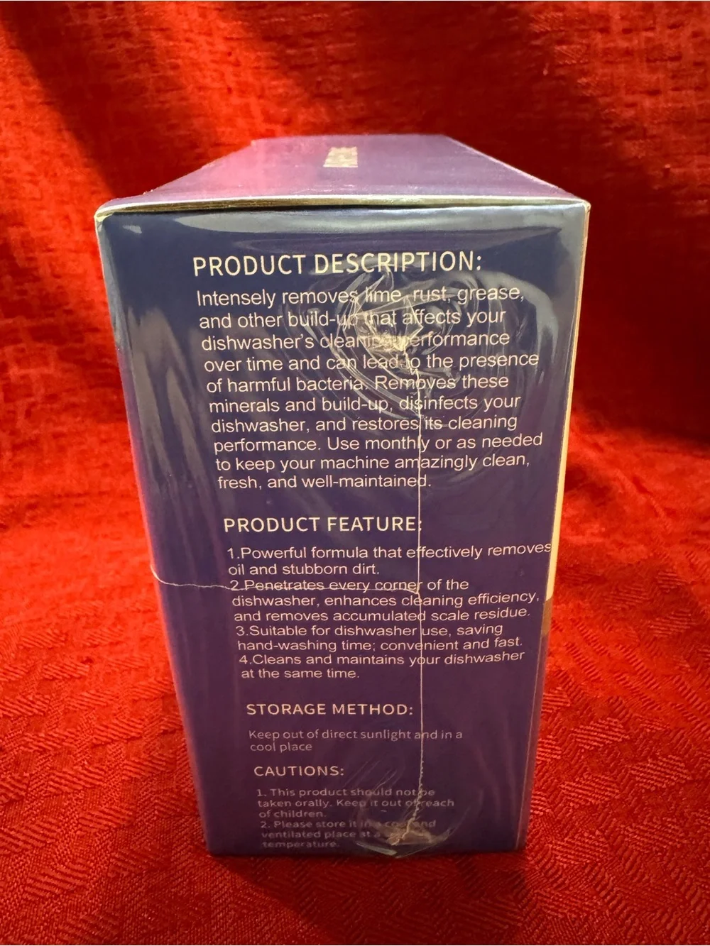 Blue Dishwasher Cleaner - Triple-Action Formula (30 Tablets)